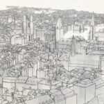 Stadt Zürich in 3D und mit Sketch Effekt